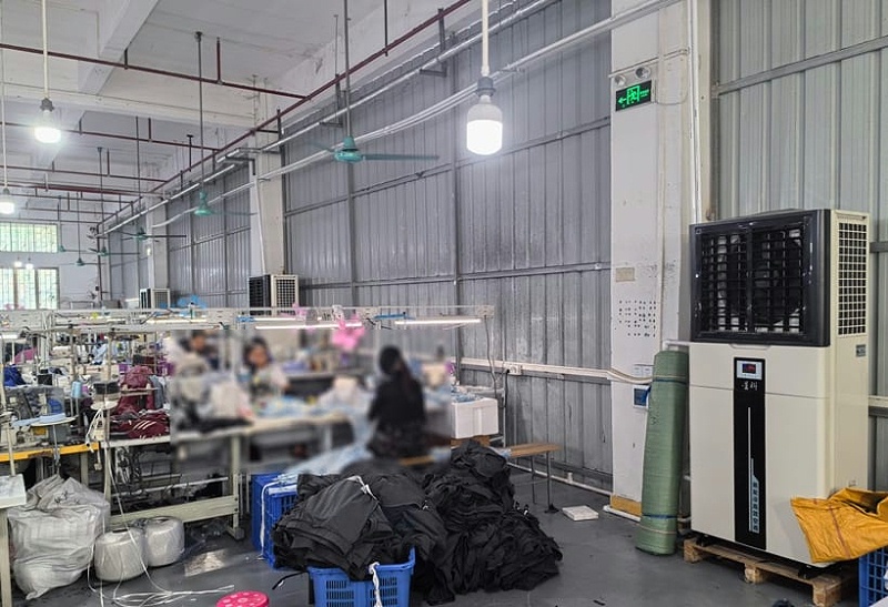 車間制冷降溫，應用商用蒸發式空調-立式軸流柜機