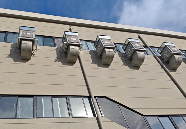 大型鞋廠降溫通風安裝星科環?？照{