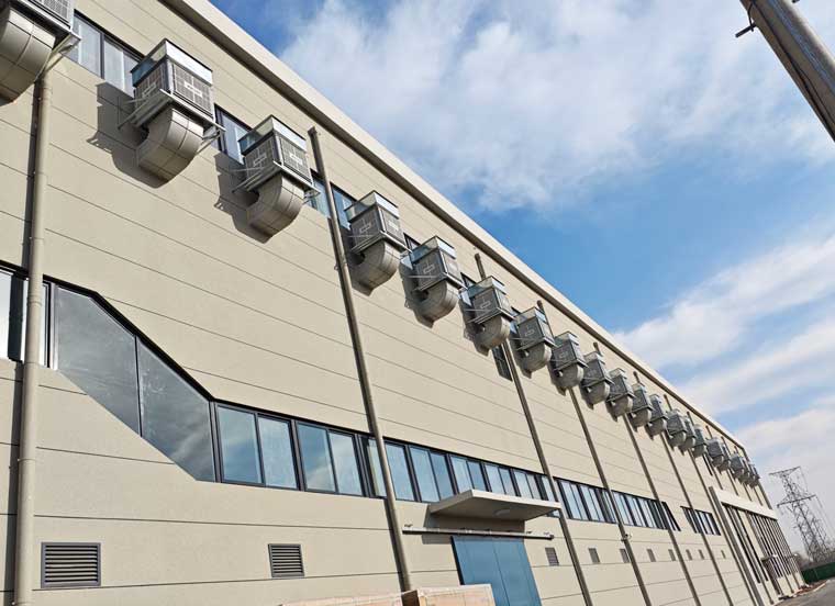 工業(yè)廠房車間通風(fēng)降溫?fù)Q氣，應(yīng)用星科環(huán)保空調(diào)