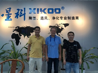 澳洲客戶(hù)參觀(guān)星科環(huán)保空調(diào)
