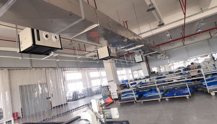 車間制冷降溫，安裝蒸發(fā)冷省電空調(diào)-射流機組空調(diào)